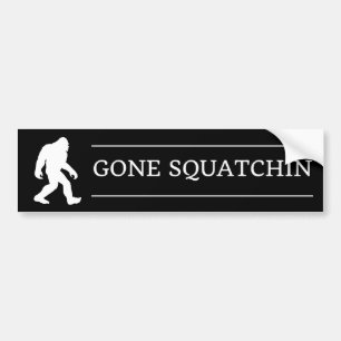 Autocollant De Voiture Drôle de Big Foot Parti en Squatchin Sasquatch