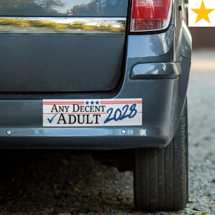 Autocollant De Voiture Drôle de politique Élection 2028 Blague politique