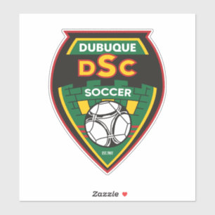 Autocollant de voiture du club de football de Dubu