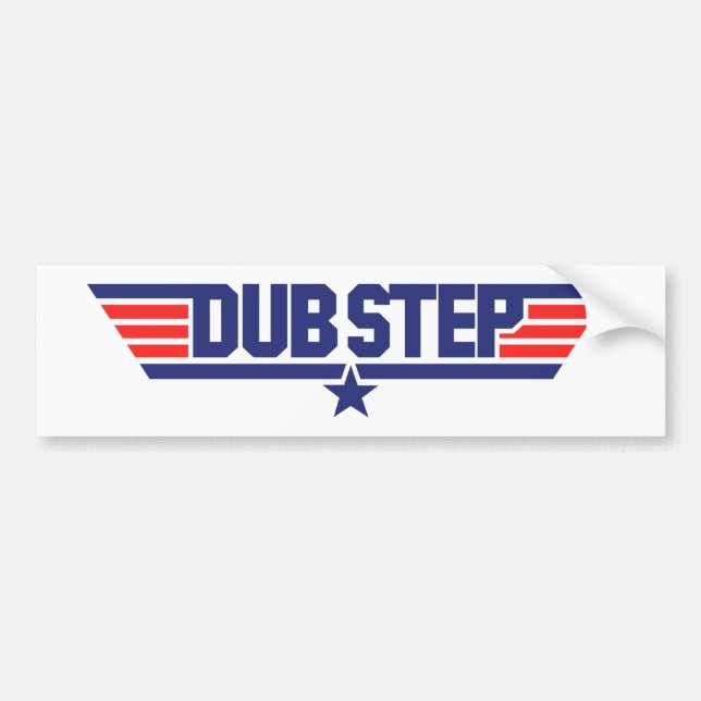 Autocollant De Voiture Dubstep (ailes et étoile) (Devant)