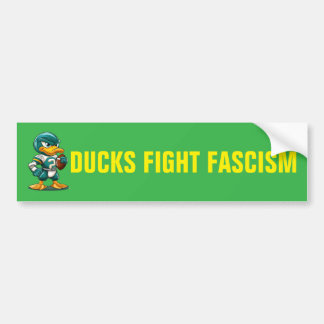 AUTOCOLLANT DE VOITURE DUCKS FIGHT FASCISM