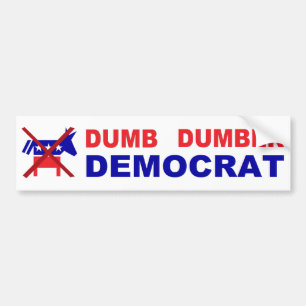 Autocollant De Voiture Dumb Dumber Democrat