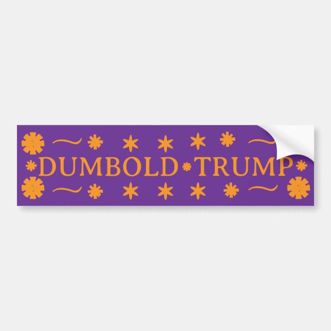 AUTOCOLLANT DE VOITURE DUMBOLD TRUMP -  (Devant)