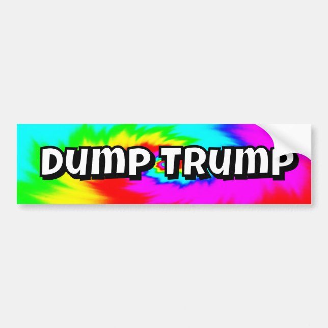 Autocollant De Voiture Dump Trump (you may change the words) (Devant)