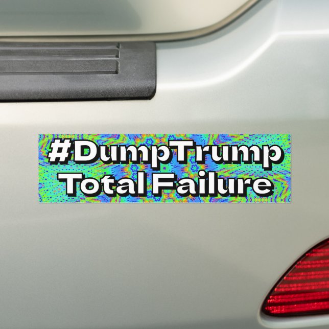 Autocollant De Voiture #DumpTrump Total Failure (En voiture)
