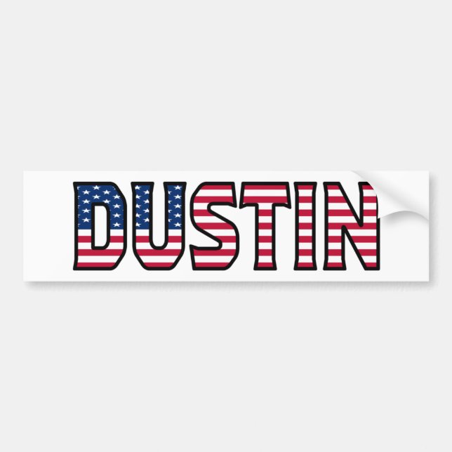 Autocollant De Voiture Dustin Nom Vorname USA Aufkleber Sticker Auto (Devant)
