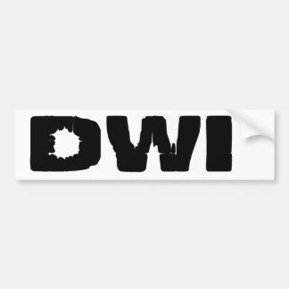 AUTOCOLLANT DE VOITURE DWI
