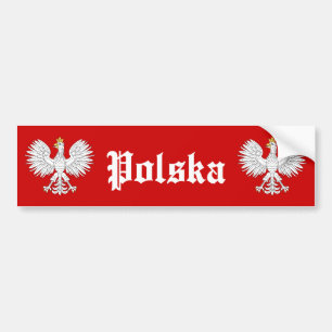 Autocollant De Voiture Eagle polonais Polska