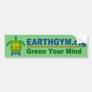 Autocollant De Voiture EarthGym.org Bumpersticker--Vert