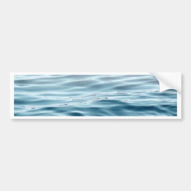 Autocollant De Voiture Eau bleue ondulée (Devant)