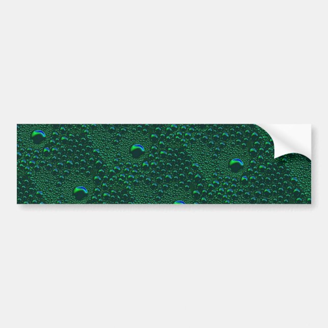 Autocollant De Voiture Eau sur métal vert (Devant)