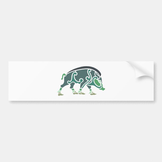 Autocollant De Voiture Eber celtic boar celtique (Devant)