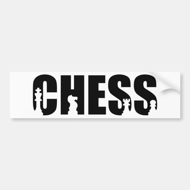 Autocollant De Voiture Échecs (Devant)