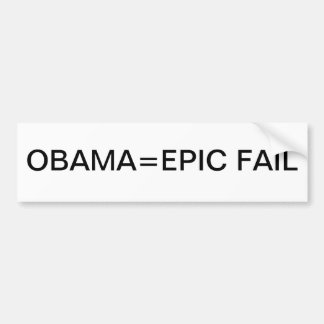Autocollant De Voiture ÉCHOUER ÉPIQUE d'Obama=