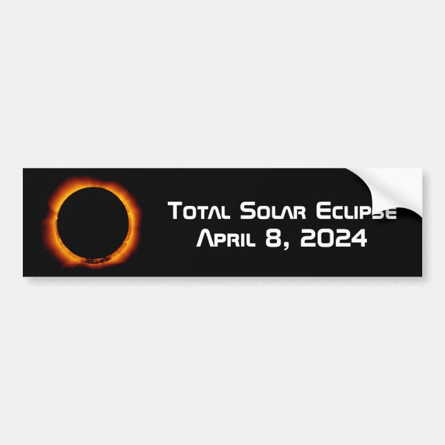Autocollant De Voiture Éclipse solaire totale 2024 (Devant)