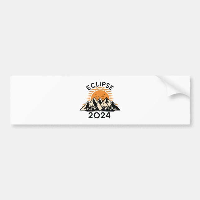Autocollant De Voiture Éclipse solaire totale 2024 (Devant)