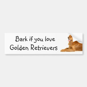 Autocollant De Voiture Écorce si vous aimez Golden Retrivers