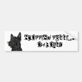 Autocollant De Voiture Écossais Terrier à bord
