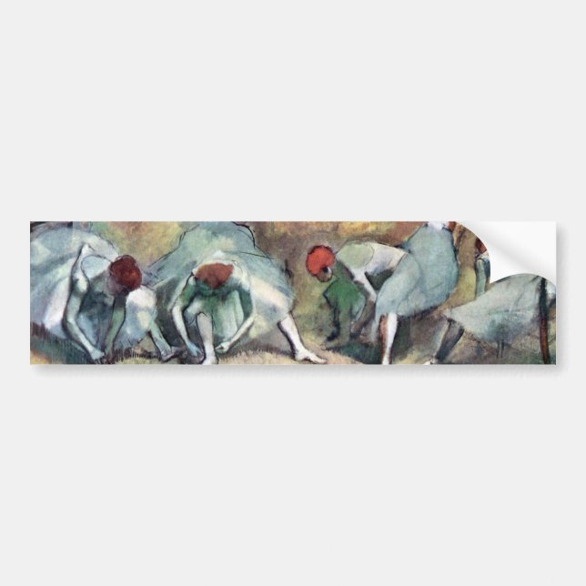 Autocollant De Voiture Edgar Degas - Ballet Dancers Tying Shoes (Devant)