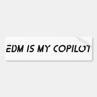 Autocollant De Voiture EDM est mon copilote