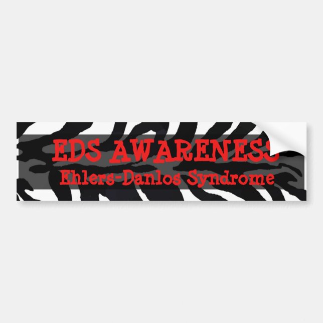 Autocollant De Voiture EDS Ehlers-Danlos syndrome Bumper Sticker (Devant)