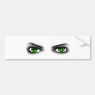 Autocollant De Voiture Eerie Green Eyes