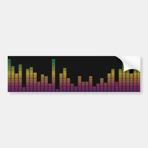 Autocollant De Voiture Égaliseur graphique rétro