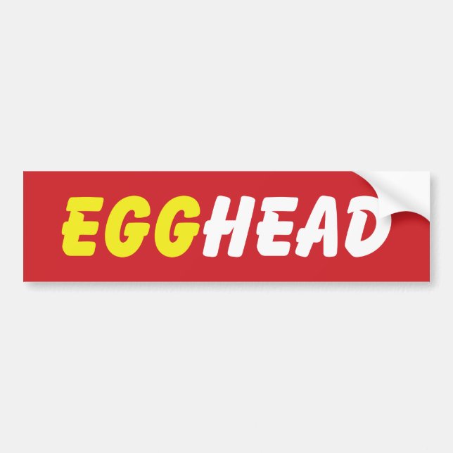 AUTOCOLLANT DE VOITURE EGGHEAD (Devant)