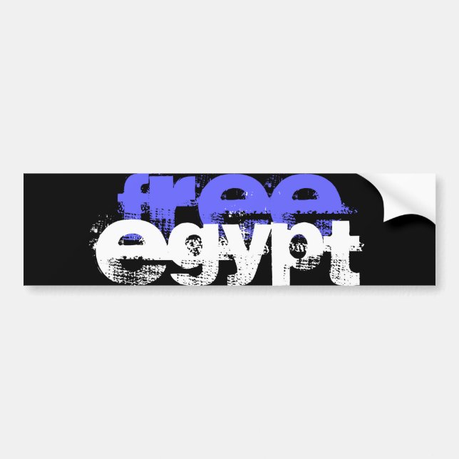 AUTOCOLLANT DE VOITURE EGYPTE LIBRE (Devant)