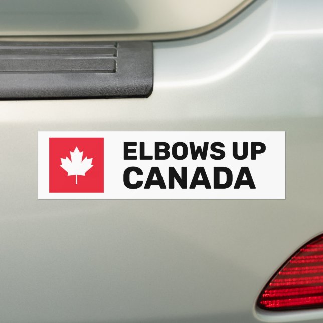 Autocollant De Voiture Elbows Up Canada (En voiture)