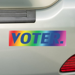 Autocollant De Voiture "électeur" lettres bleues orgueil lgbtq lgbt arriè
