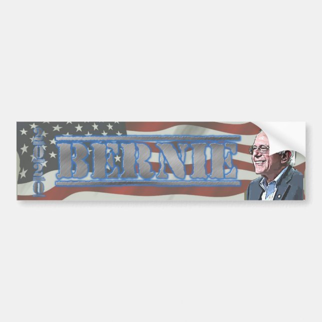 Autocollant De Voiture Élection 2020 Bernie Sanders soutient (Devant)