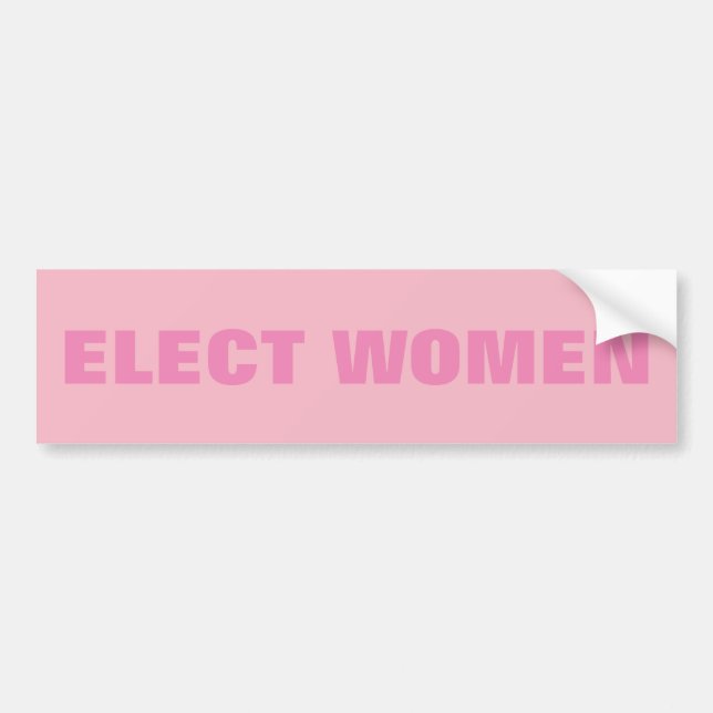 AUTOCOLLANT DE VOITURE ÉLISEZ LES FEMMES (Devant)