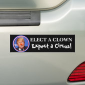 Autocollant De Voiture Élisez un clown, attendez un anti pare-chocs (On Car)