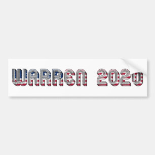 Autocollant De Voiture Elizabeth Warren candidate à la présidence 2020