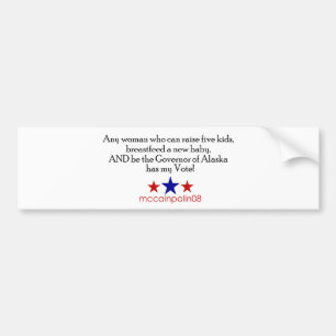 Autocollant De Voiture Elle a mon vote - adhésif pour pare-chocs pour des