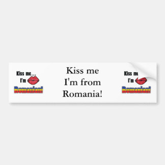 Autocollant De Voiture Embrassez-moi que je suis roumain