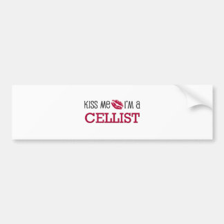 Autocollant De Voiture Embrassez-moi que je suis un VIOLONCELLISTE