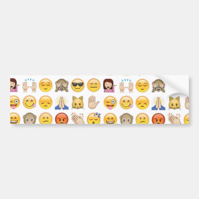 Autocollant De Voiture emoji (Devant)