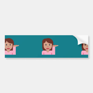 Autocollant De Voiture emoji femme