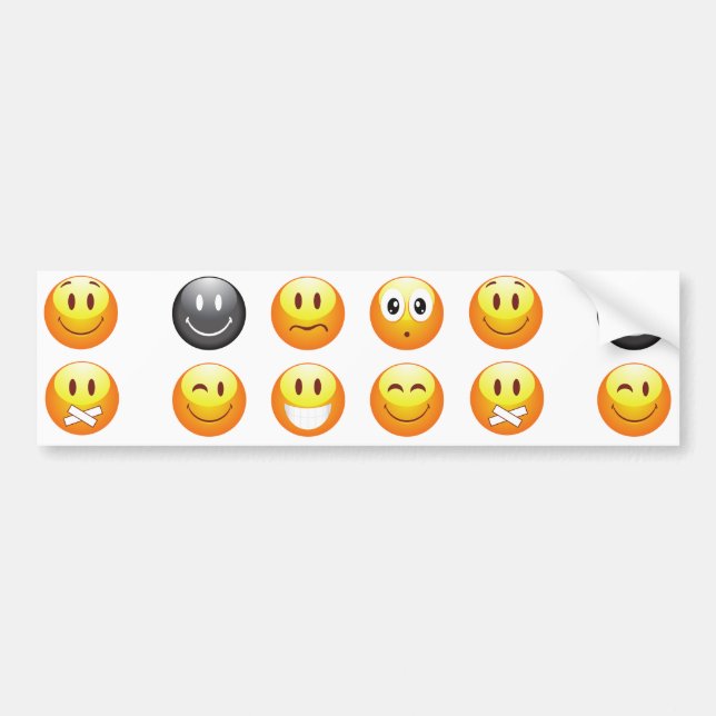 Autocollant De Voiture emojis (Devant)