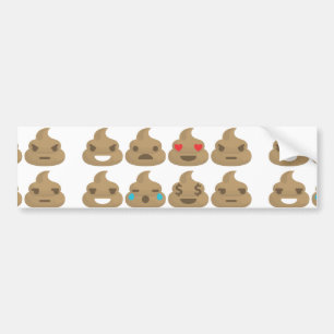 Autocollant De Voiture emojis de merde