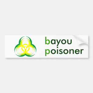 Autocollant De Voiture empoisonneur de bayou de fleur de biohazard