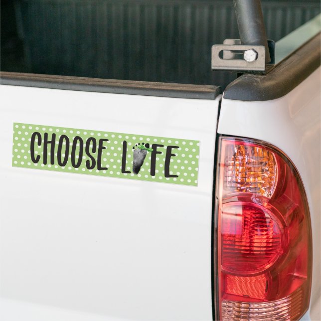 Autocollant De Voiture Empreinte Chose Life Baby avec Bow (Sur camion)