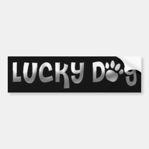 Autocollant De Voiture Empreinte de patte chanceux de chien