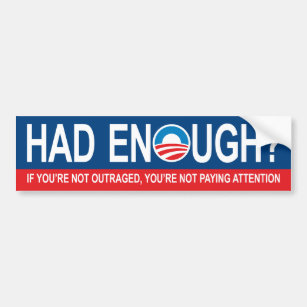 Autocollant De Voiture En Avait-Il Assez ? Sticker anti-Obama
