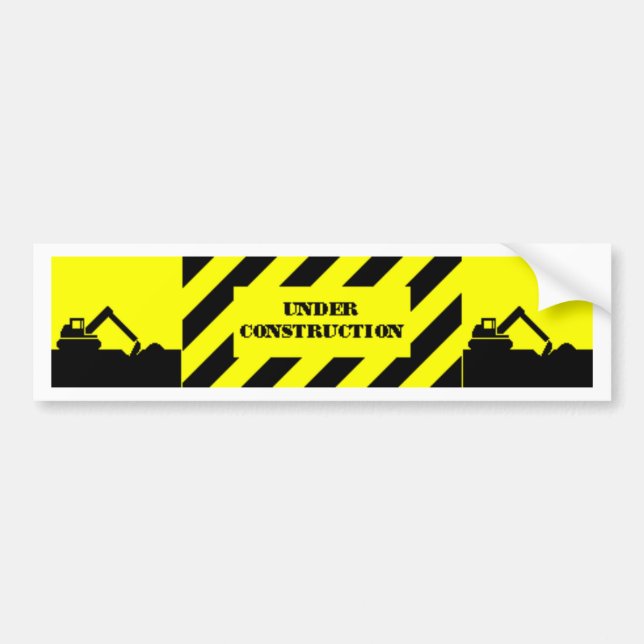 Autocollant De Voiture en construction (Devant)