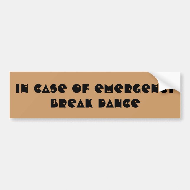 Autocollant De Voiture En Coque De L'Urgence Pause Danse (Devant)