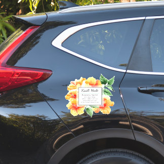 Autocollant de voiture en vinyle Carte de visite O