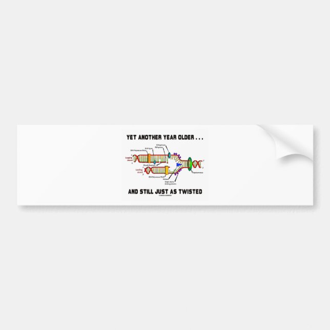 Autocollant De Voiture Encore une autre année plus vieux toujours juste (Devant)